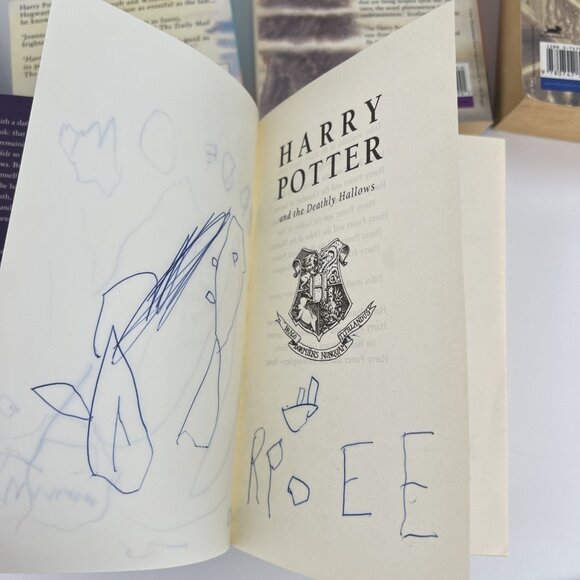 Lot of 5 Harry Potter Bloomsbury UK Book Stone Chamber Prisoner Goblet Hallows - Picture 8 of 16